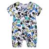 Kids Tales Lion Romper: Newborn Short Sleeve Double Zipper Jumpsuit