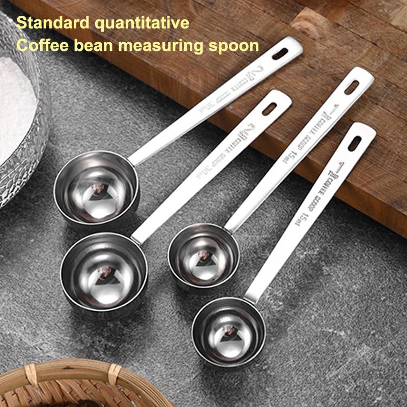 Stainless Steel Coffee Measuring Scoop Food Grade Multi Use Precise Markings for Home Baking Spice Measuring Use