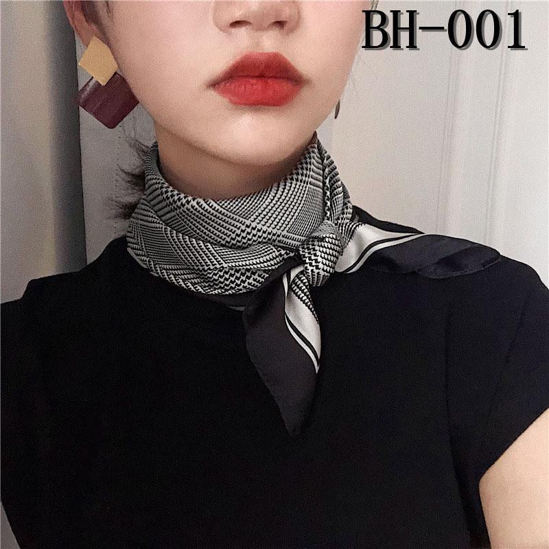 Women's French-Style Polka Dot Silk-Emulation Square Scarf: Versatile Professional Hairband & Suit Accessory