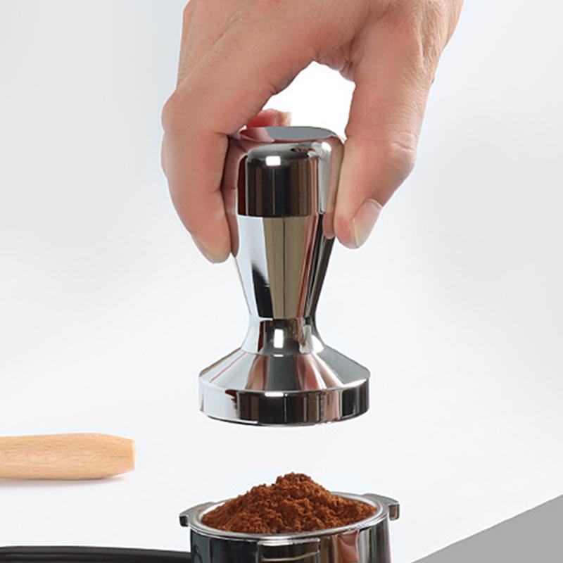 Coffee Tamper 49/51/53/58mm Flat Base Espresso Maker Calibrated Pressure Barista Hammer for Cafe Shop Household