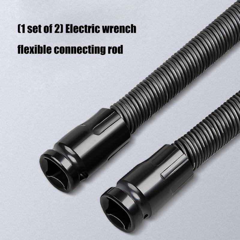 Flexible Alloy Soft Extension Bar For Electric Impacts Wrenches With Quick Connecting Design And Anti Vibrations Feature