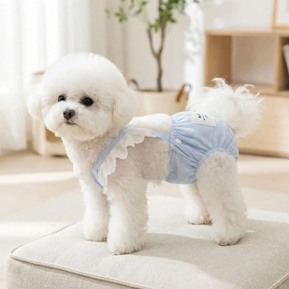 Breathable Pet Jumpsuit Suspenders Style Pet Sanitary Pants Female Dog Shorts  Incontinence