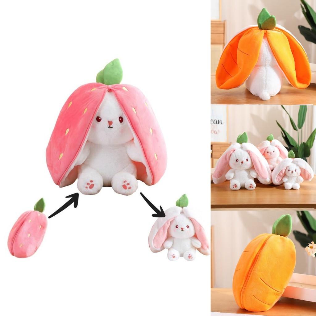 Urocza pluszowa zabawka Królik Owocowy, która się transformuje