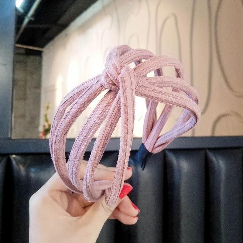 

Летняя мода широкая резинка для волос для женщин и девочек обручи для волос аксессуары для женщин головной убор головной убор мытье лица розовый