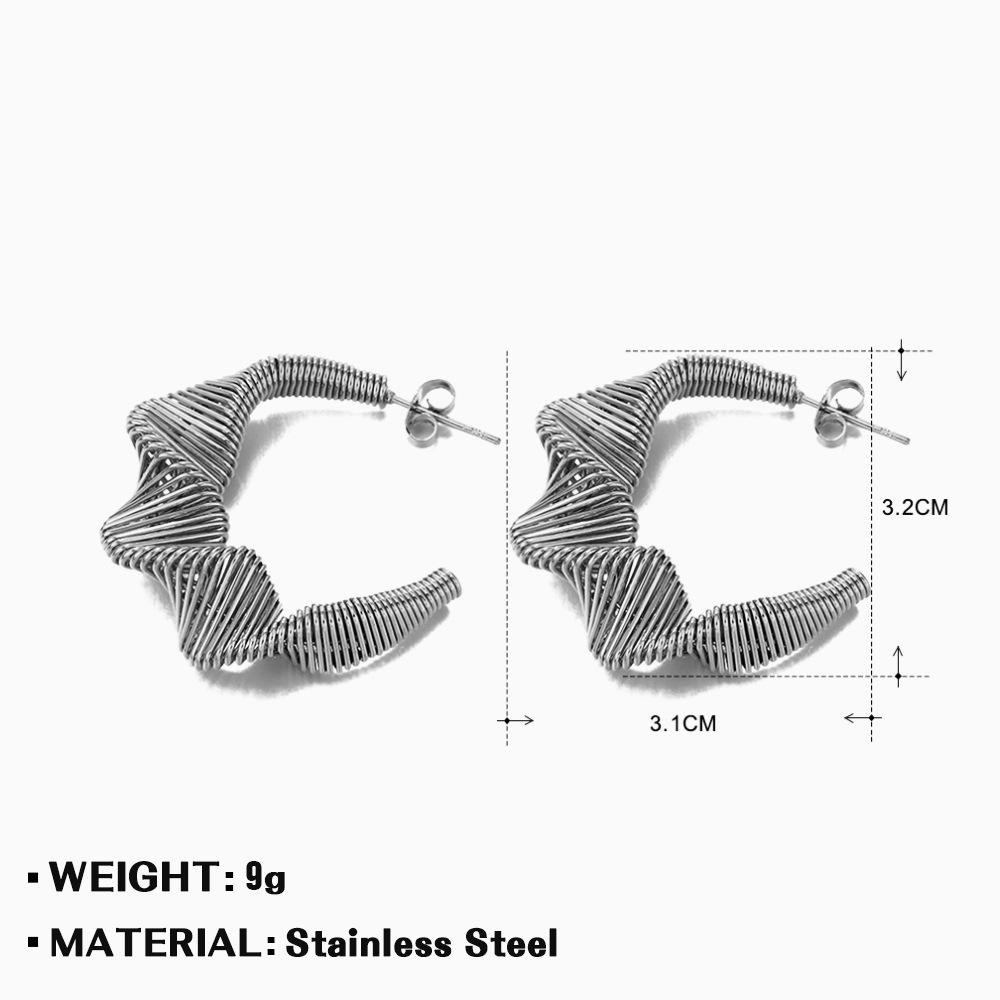 

Creative, Exquisite and High-quality Metal-style Twisted Ear Ring, Elegant and Fashionable,niche and Versatile Ear Jewelry Women