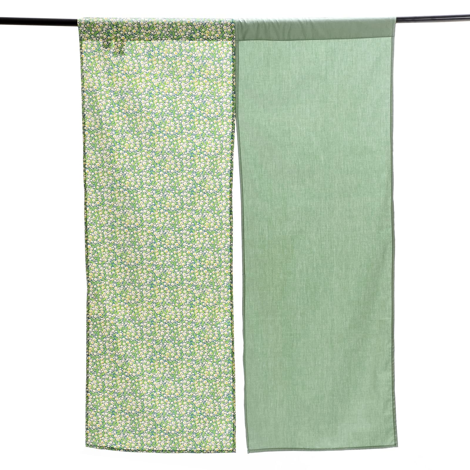 

Kuai Noren 85cm or 150cm Natural Earth Floral Privacy Living Interior Heat Room Restaurant Green Curtain, Thin, Wide, 90cm, 120cm, Long, Tones, Print,