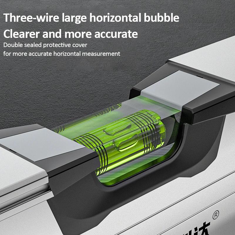 Digital Protractor Angle Finder 0-90° with Magnetic Base LED Display V-Groove 20/35/50MM Electronic Level Ruler No Battery