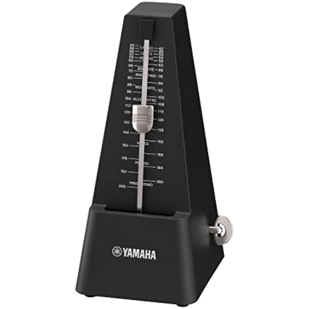 YAMAHA (YAMAHA) Metronome Black MP-90BK Classic Triangular Pyramid Style Matte Finish Makes Finge...