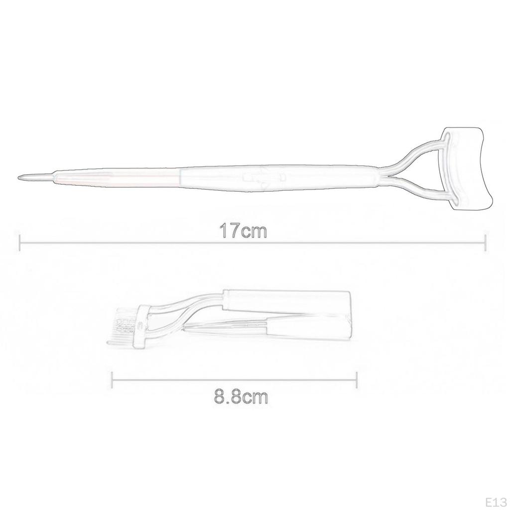 Double Head Eyelash Brush Foldable Eyebrow Styling Accessory Curler Separator