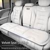 Car Interior Velvet Cushion Winter Nappa Leather Backrest Seat Cover For Honda Civic Accord CRV Fit Jazz Transalp CBR Cb500x Ody