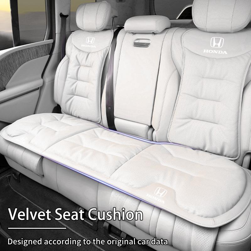 Car Interior Velvet Cushion Winter Nappa Leather Backrest Seat Cover For Honda Civic Accord CRV Fit Jazz Transalp CBR Cb500x Ody