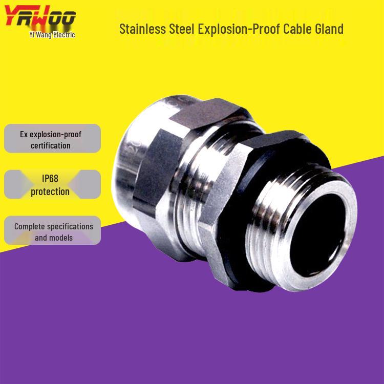 Metric M20*1.5 Explosion-Proof Waterproof 304 Stainless Steel Cable Gland