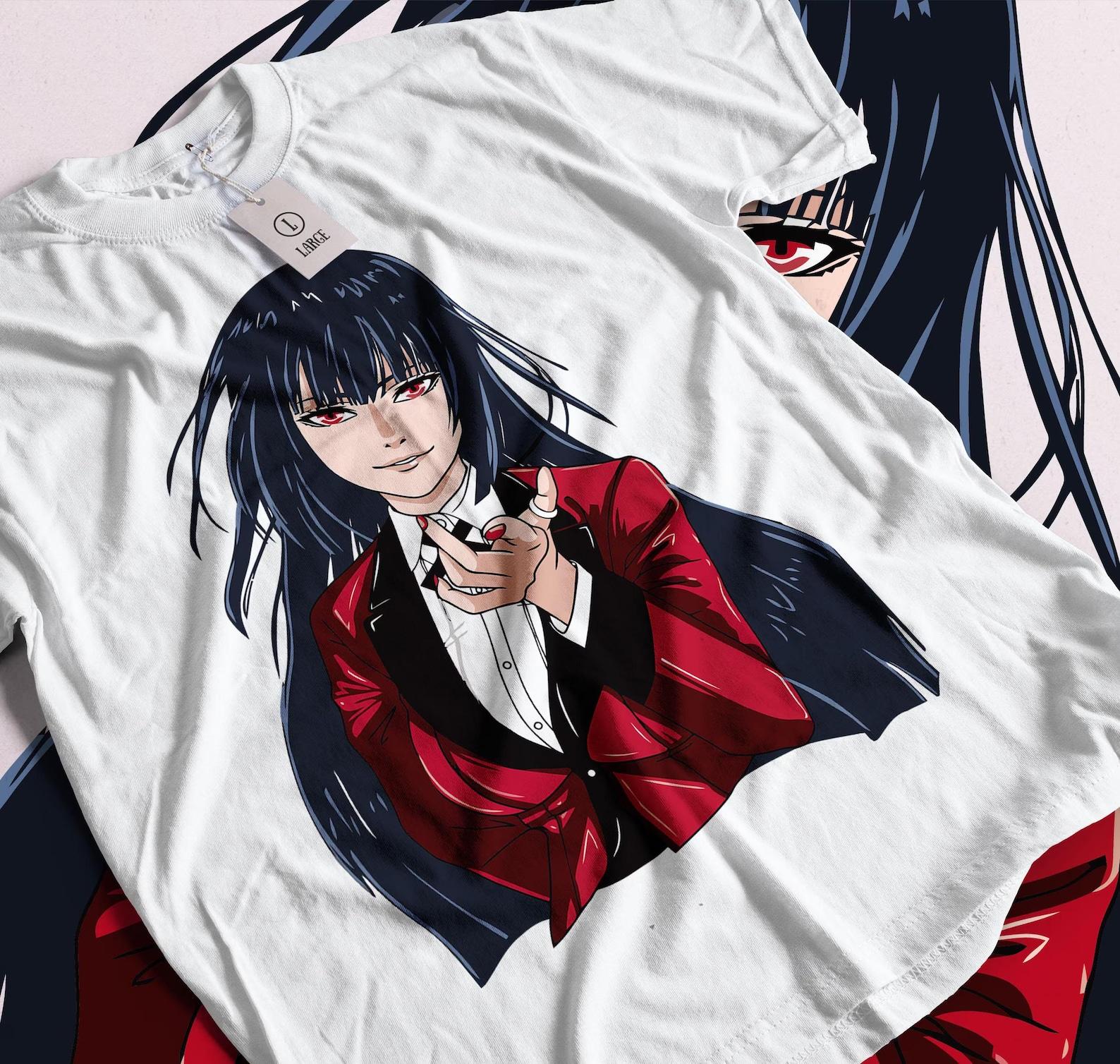 Kakegurui Yumeko Anime Unisex T-Shirt, Anime Manga Shirt, Anime Shirt, Anime Lover Shirt, Graphic Anime Tee, Manga Shirt, Japanese Shirts M