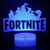 Fortnite 3D Anime Lampe Aktivität Cosplay Muster LED Nachtlicht Gamer Dekoration Niedlich und Charmant Tischlampe Anime Zimmerdekoration Geschenk Spielzeug