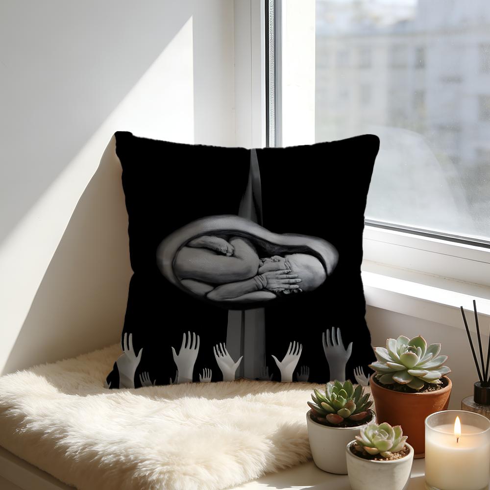 Children Of Men Cushion Cover Cozy Velvet Throw PillowSoft Warm Cushion For Sofa Bed