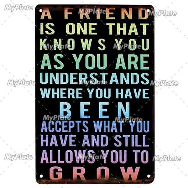 [MyPlate] LOVE Metal Sign Vintage Plaque Tin Sign Plate Wall Decor For Bar Club Man Cave Art Painting Gift