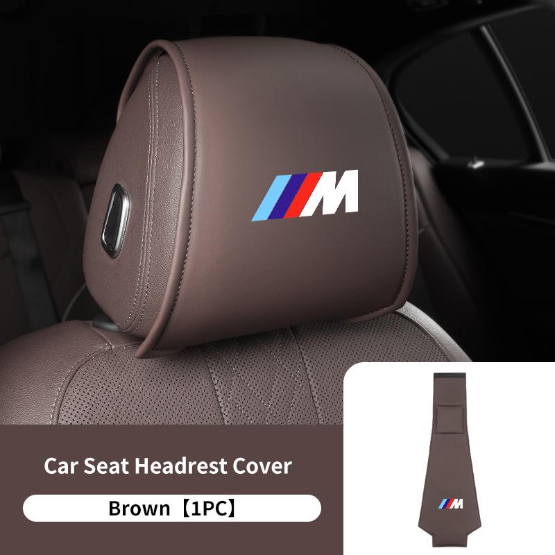 1/2pcs Car Seat Universal Headrest Pillow Anti-dirty Protector Cover For BMW E30 E34 E36 E39 E46 E52 E53 E60 E61 E62 E70 E71 E83