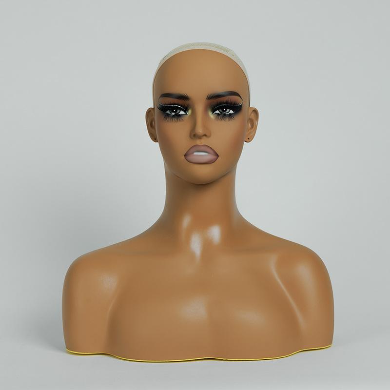 China Supplier Head Human Model Fashion Beautiful Manequim Durable Easy-clean Vivid Decorative Head Mannequin for Shopping Mall OEM