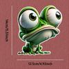 3D Cartoon Frog Stickers Motorcycle Stickers Waterproof DIY Motorbike Side Panels Fuel Tank Fairing Vinyl Decal Car Window Decor