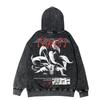 Naruto Vintage Oversized Hooded Jacket - Japanese Anime Style (Autumn/Winter)