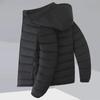 Men's Lightweight Stand-Up Collar Cotton Jacket - 2023 Autumn/Winter Fashion, Short Style, Thin, Warm, Casual, Large Sizes Available.