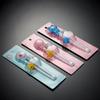1 pièce Nouvelle Paire de Baguettes d'Entraînement Mignonnes Portables pour Enfants Réutilisables en Acier Inoxydable pour Enfant Amovible