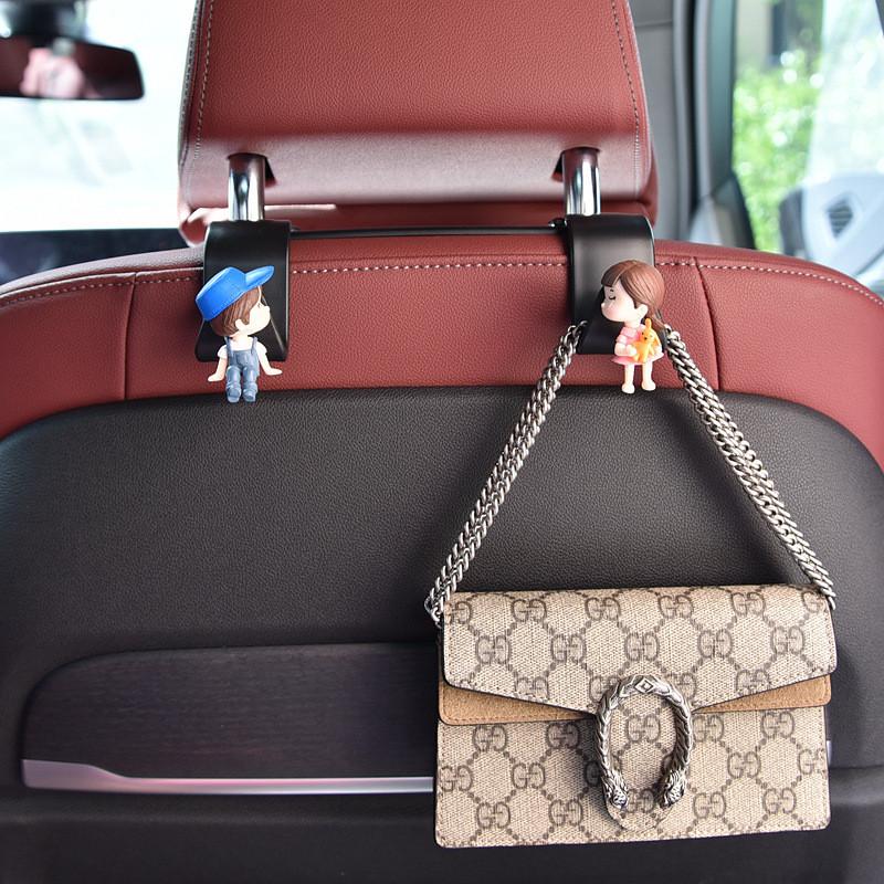 Plastic Cartoon Rabbit Car Seat Back Hook For Carrying Items