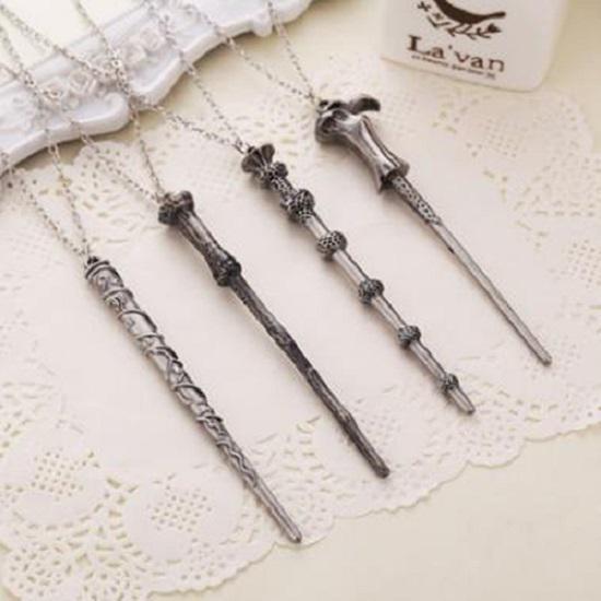 Magic Wand Pendant Necklace For Men And Women Stunning Alloy Fashion Jewelry