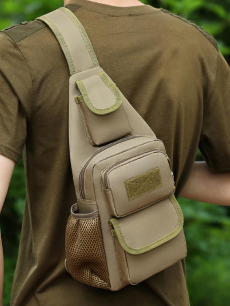 Outdoor Militärische Taktische Brusttasche, Multifunktionale Umhängetasche für Männer, Tagesrucksack mit großer Kapazität zum Bergsteigen