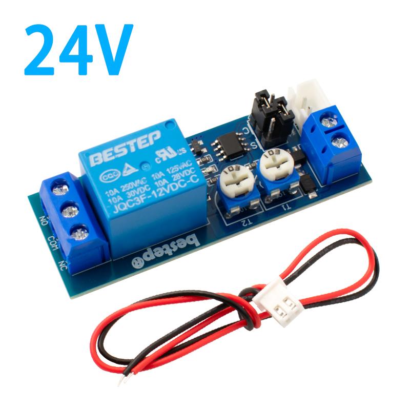 

LIZAO 5V 12V 24V Dual Adjustable Infinite Loop Delay Relay Module Multi-functional Delay Circuit Board