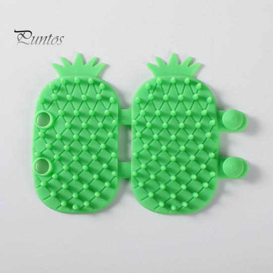Masážní kartáč na odstraňování chlupů pro kočky Ananas Kočičí ucho Tvar Stolek Nástroj na škrábání nohou Měkký oboustranný hřeben pro psy Kočky Samočisticí uklidňující mazlíček