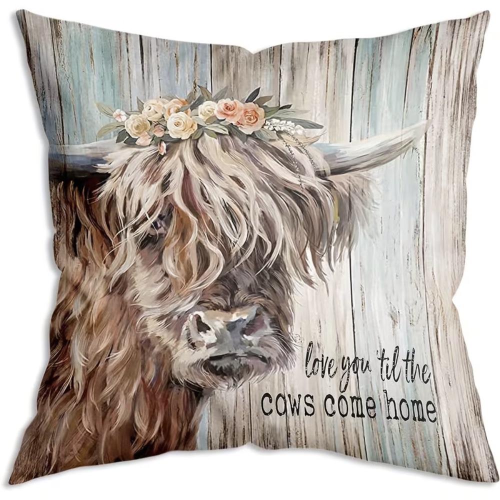 Sofa Pillow Pillowcase Skin-friendly Short Plush Cute Animal Cat Pillow Cover Living Room Cushion Cover Without Core