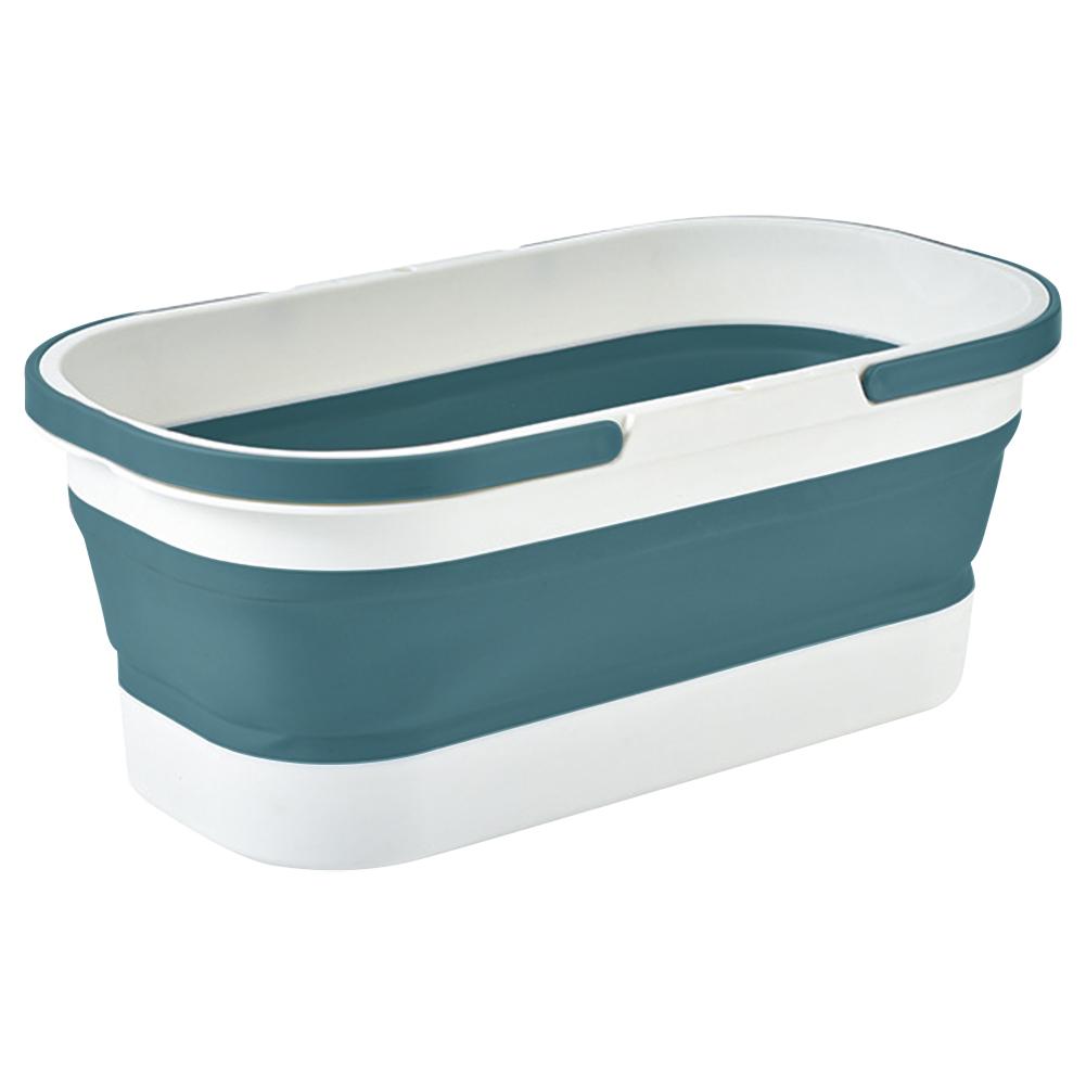 Car Wash Bucket with Wheel Collapsible Wash Bucket with Handle Space Saving for Camping Traveling Picnic