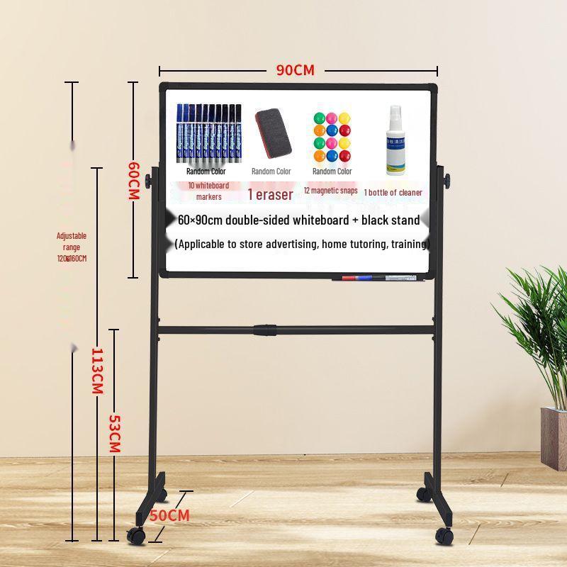 Tablă Albă Magnetică Mobilă - Tablă Ștergătoare pentru Scris și Desen pentru Casă, Predare și Training