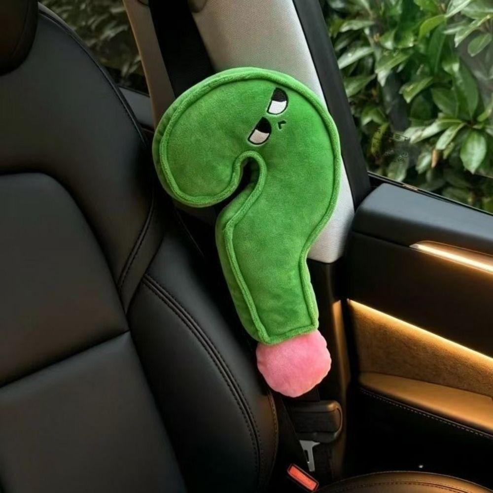 Novelty Long Strip Plush Pillow Soft Car Seat Protector Cute Stuffed Toy Car Seat