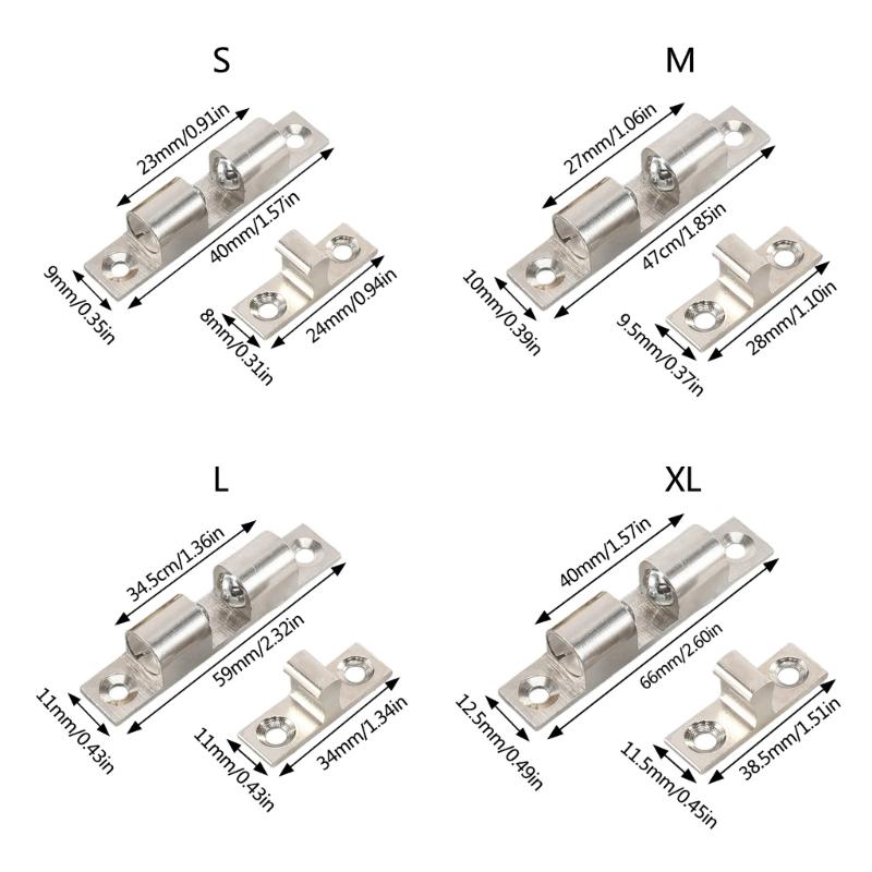 Sturdy Brass Beads Catching Accessory for Cabinets Offering Adjustable Designs Tension and Silents Closures