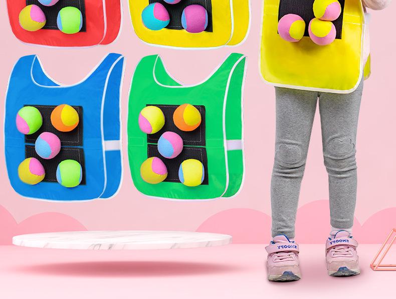 Parent-Child Indoor/Outdoor Velcro Ball Vest & Game Prop