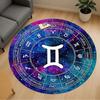 1pc Astrology Zodiac Round Chair Mat Area Rug - Non-Slip, Floor Mat for Office, Bedroom, and Indoor Decor C1125407