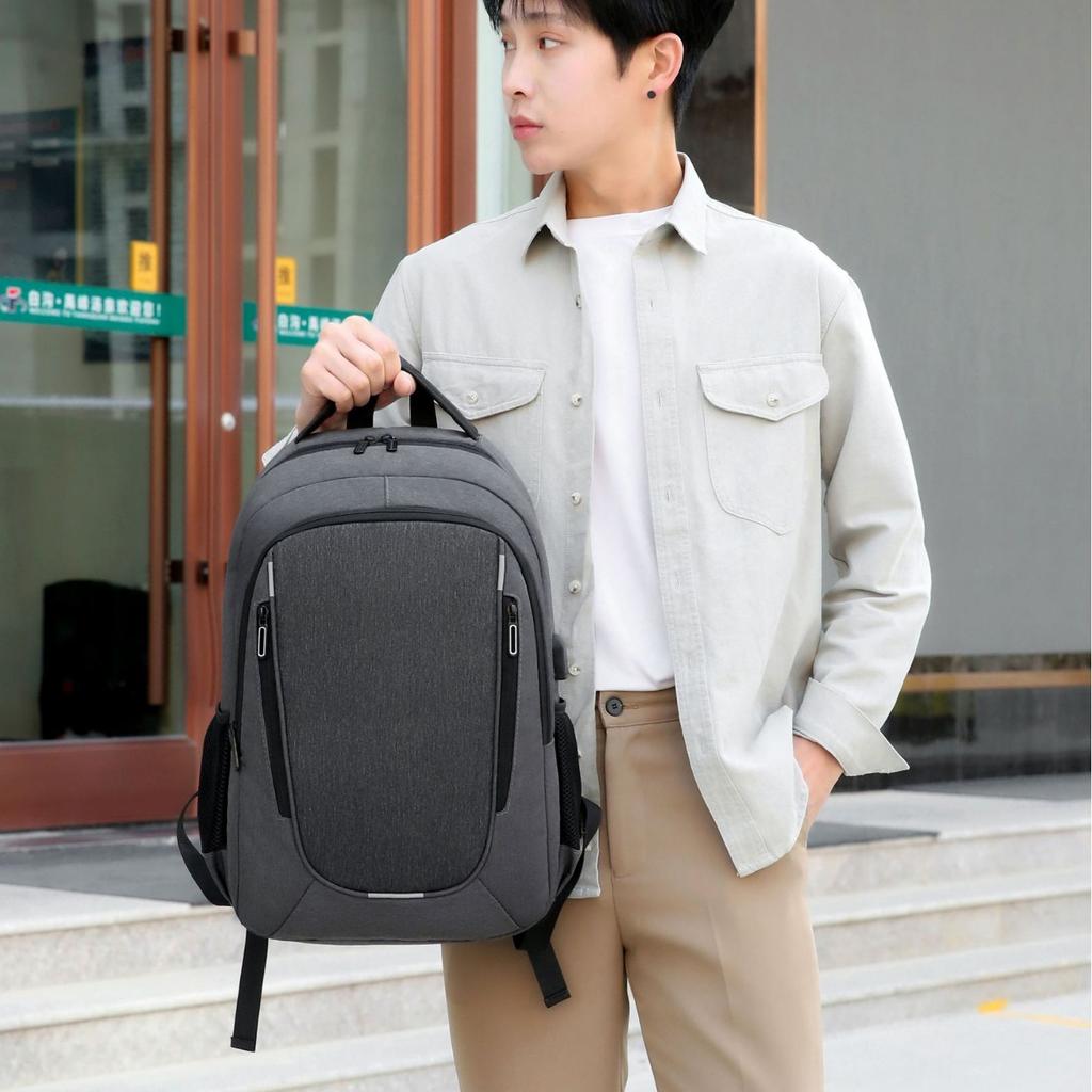 Herren Business Rucksack Business USB Einfacher Mode Rucksack Wasserdicht