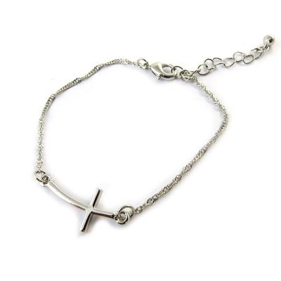 [N6334] – Silbernes „Kreuz“-Armband