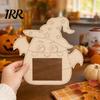 Customizable Wooden Picture Frame Pumpkin DIY Photo Frame, Halloween for Kids Crafts, Unfinished Wood Decor Hollow Party Tabletop Display Holiday Gift
