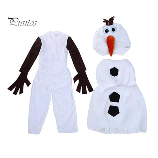 

Детский костюм снеговика, комбинезон с длинными рукавами и головой животного, костюм для косплея, реквизит для фотосъемки, детский костюм для выступлений, одежда для новогодней вечеринки XS