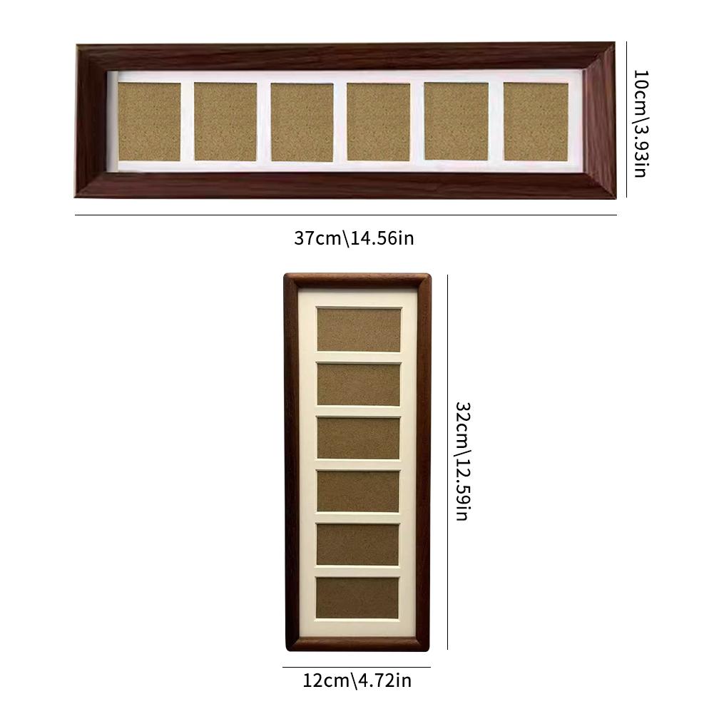 6-Fächer Collage-Bilderrahmen für Wanddekoration Mehrfach-Display Horizontale oder Vertikale Aufhängerahmen für Zuhause Büro