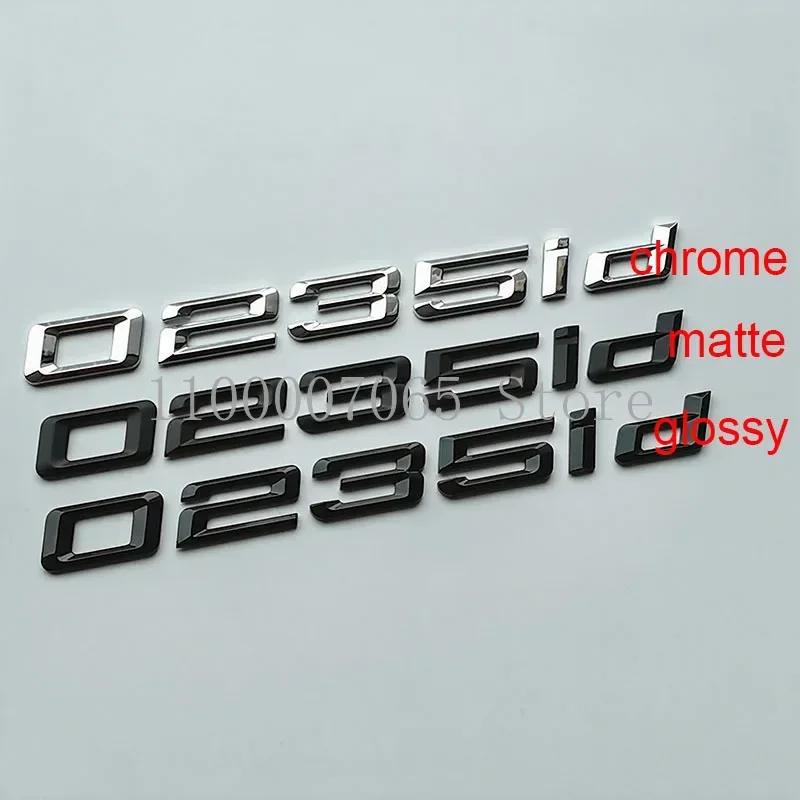 Old Font Numbers Letter 116i 118i 120i 125i 128i 130i 135i 140i Top ABS Emblem for BMW 1 Series Car Trunk Nameplate Logo Sticker