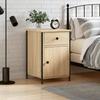 Bedside Table - Maison Exclusive - Sonoma Oak - Engineered Wood - Large Storage