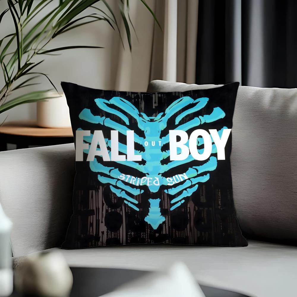 Viral FFall Out Boyable Cushion Cover Antidustmite Pillowcase Invisible Zipper Silky Short Plush Sofa Cushion Cover
