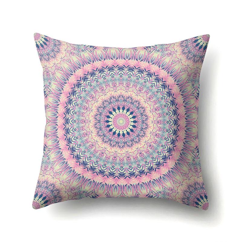Nordic Bohemian Ethnic Style Polyester Pillow Case Car Decoration Home Printed Bedside Pillow Case