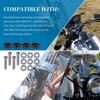 91800025 Windshield Mounting Hardware Kit Compatible with Harley 1986-1999 FLSTC 1990-2017 FLS 2006 FLST 1993-1996 FLSTN Model with Auxiliary Lamps,
