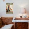Metal Wall Art Decor, Vintage Dachshund Poster for Home Bar Cafe, Retro Gift