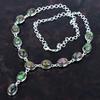 Copper Ruby Zoisite Necklace Gemstone Jewelry 925 Sterling Silver Adjustable Chain Necklace Handmade Necklace Gift for Wife Designer Jewelry